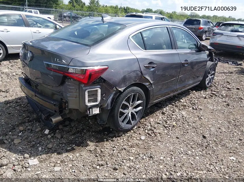 2020 Acura Ilx Premium Package/Technology Package VIN: 19UDE2F71LA000639 Lot: 45588868