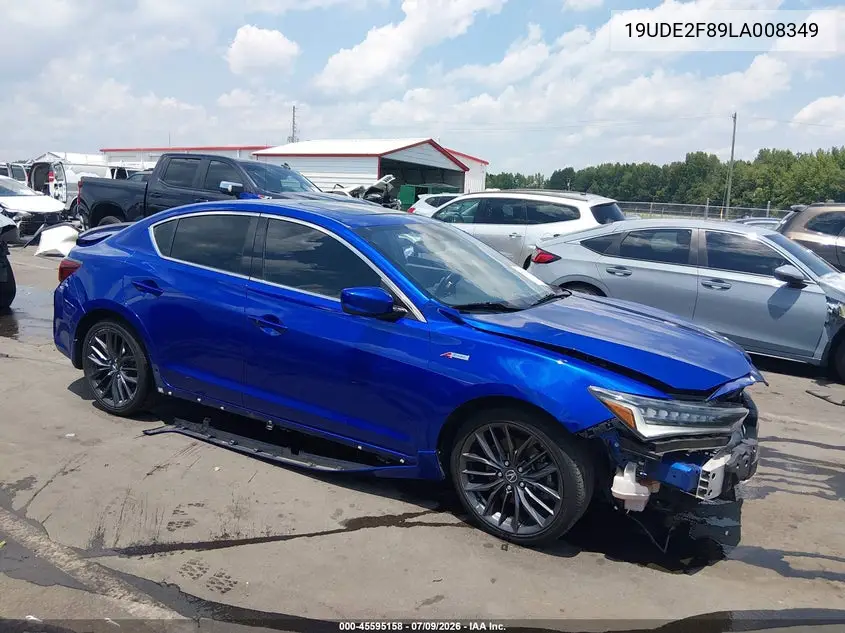 2020 Acura Ilx Premium A-Spec Packages/Technology A-Spec Packages VIN: 19UDE2F89LA008349 Lot: 45595158