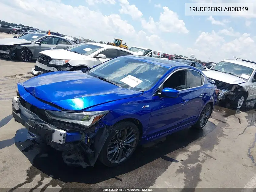 2020 Acura Ilx Premium A-Spec Packages/Technology A-Spec Packages VIN: 19UDE2F89LA008349 Lot: 45595158