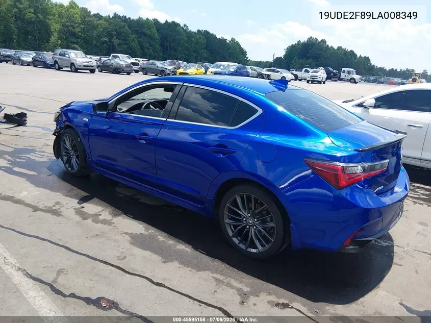 2020 Acura Ilx Premium A-Spec Packages/Technology A-Spec Packages VIN: 19UDE2F89LA008349 Lot: 45595158
