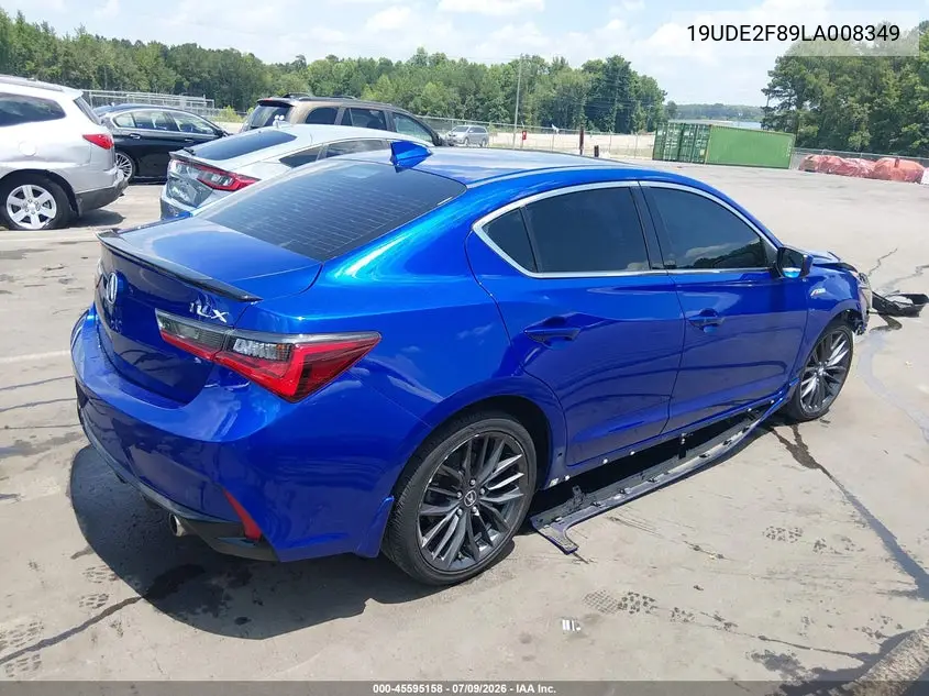 2020 Acura Ilx Premium A-Spec Packages/Technology A-Spec Packages VIN: 19UDE2F89LA008349 Lot: 45595158