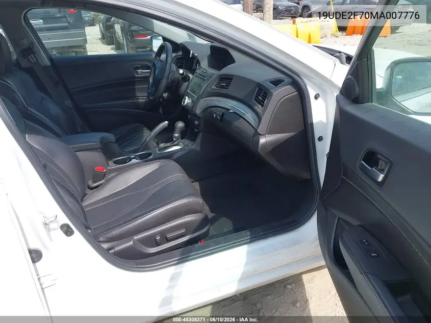 2021 Acura Ilx Premium Package/Technology Package VIN: 19UDE2F70MA007776 Lot: 45308371