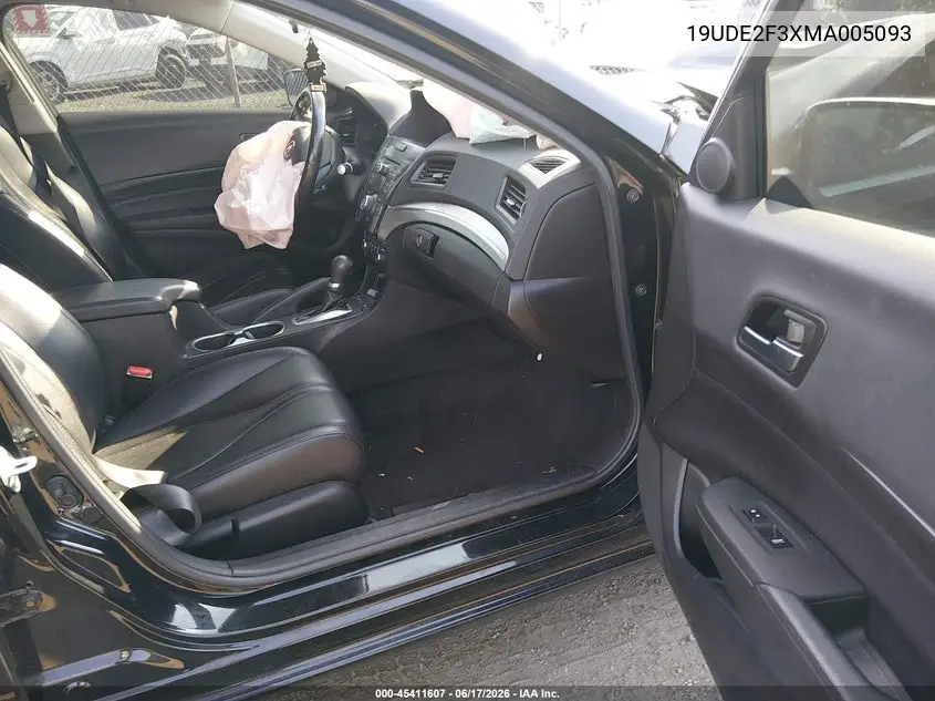 2021 Acura Ilx Standard VIN: 19UDE2F3XMA005093 Lot: 45411607