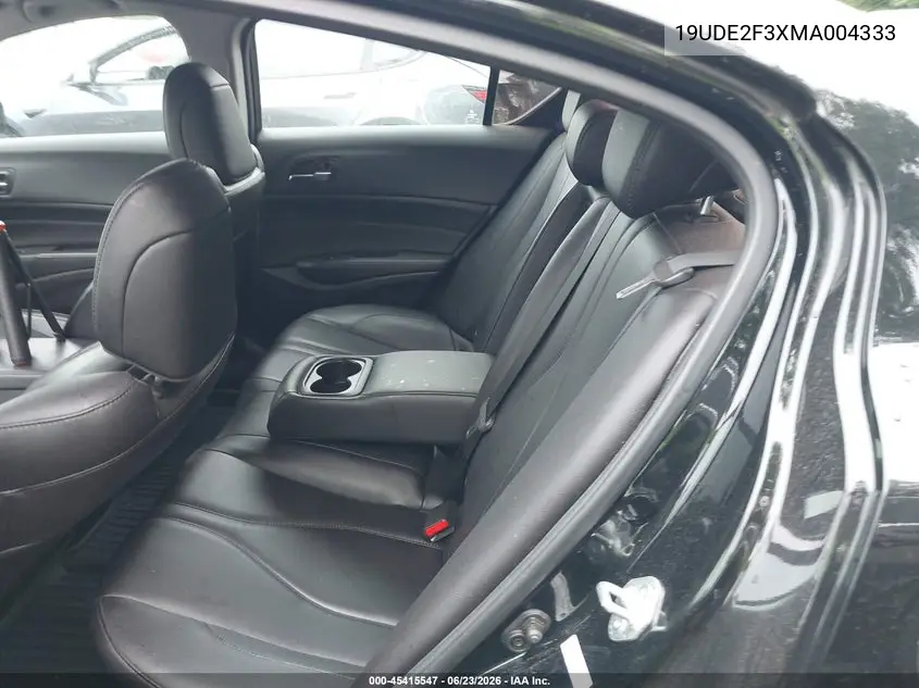 2021 Acura Ilx Standard VIN: 19UDE2F3XMA004333 Lot: 45415547