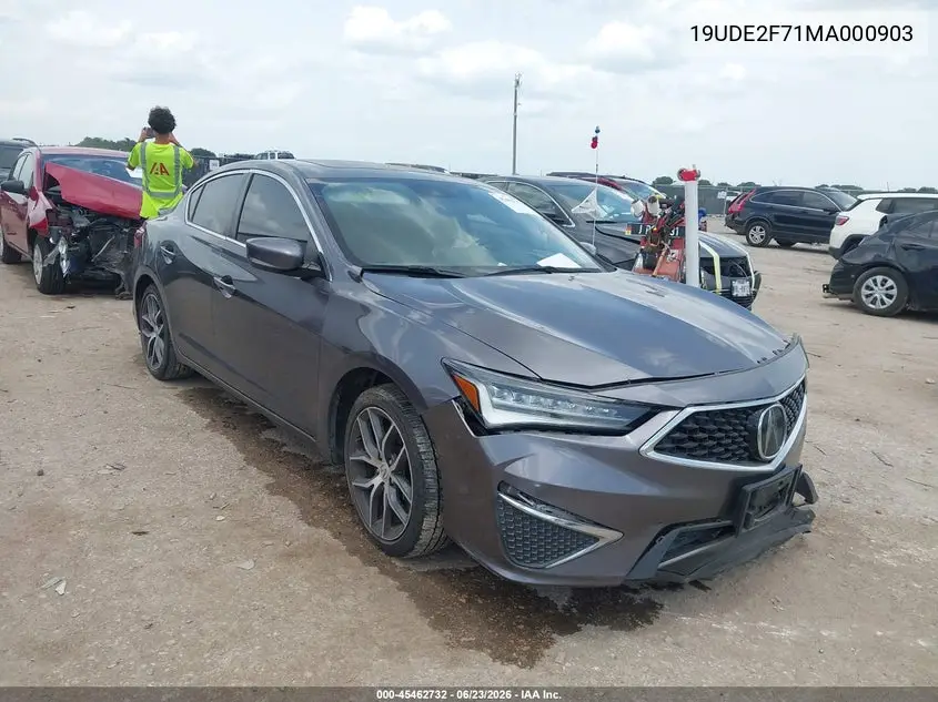 2021 Acura Ilx Premium Package/Technology Package VIN: 19UDE2F71MA000903 Lot: 45462732