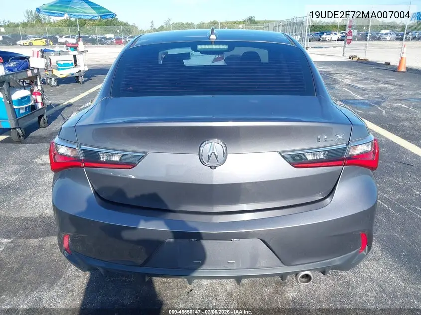 2021 Acura Ilx Premium Package/Technology Package VIN: 19UDE2F72MA007004 Lot: 45550147