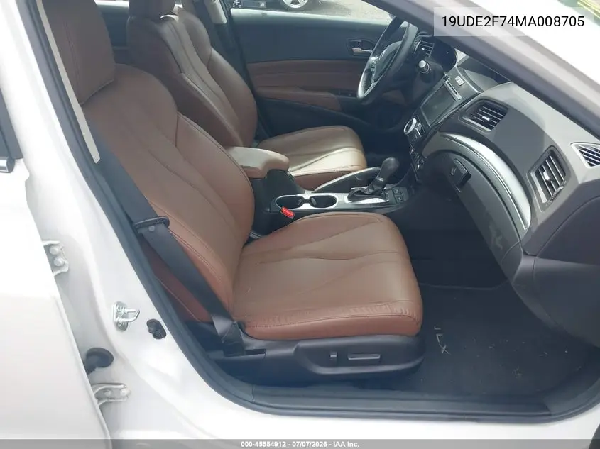 2021 Acura Ilx Premium Package/Technology Package VIN: 19UDE2F74MA008705 Lot: 45554912