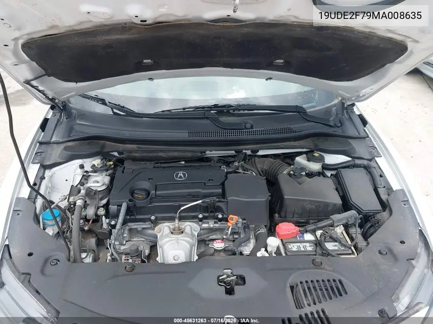 2021 Acura Ilx Premium Package/Technology Package VIN: 19UDE2F79MA008635 Lot: 45631263