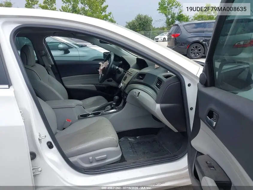 2021 Acura Ilx Premium Package/Technology Package VIN: 19UDE2F79MA008635 Lot: 45631263