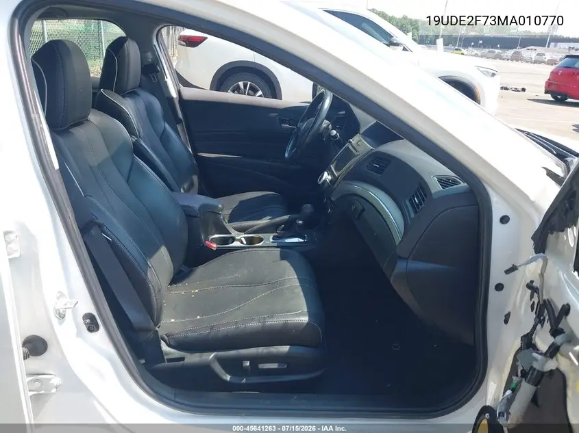 2021 Acura Ilx Premium Package/Technology Package VIN: 19UDE2F73MA010770 Lot: 45641263