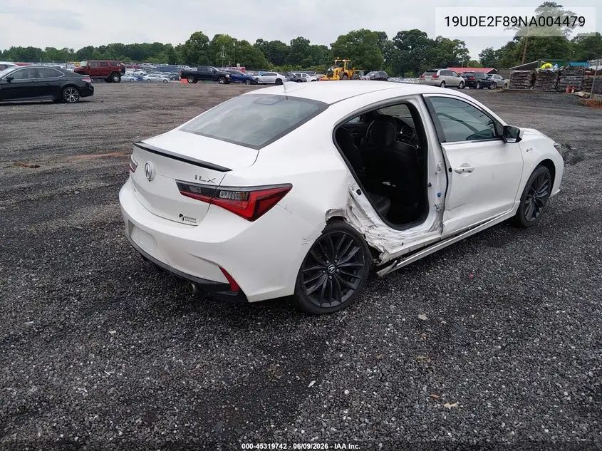 2022 Acura Ilx Premium A-Spec Packages/Technology A-Spec Packages VIN: 19UDE2F89NA004479 Lot: 45319742