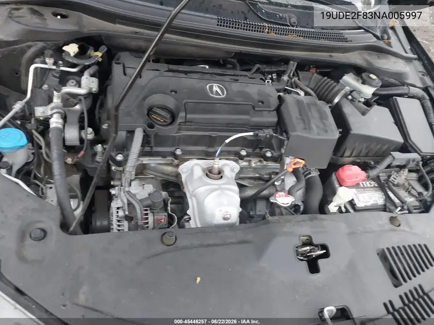 2022 Acura Ilx Premium A-Spec Packages/Technology A-Spec Packages VIN: 19UDE2F83NA005997 Lot: 45446257