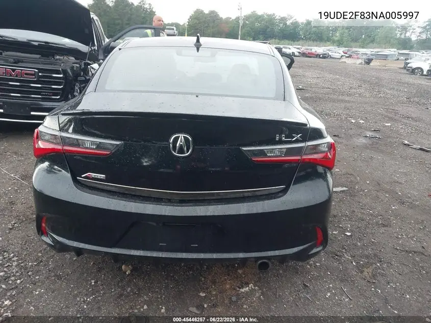2022 Acura Ilx Premium A-Spec Packages/Technology A-Spec Packages VIN: 19UDE2F83NA005997 Lot: 45446257