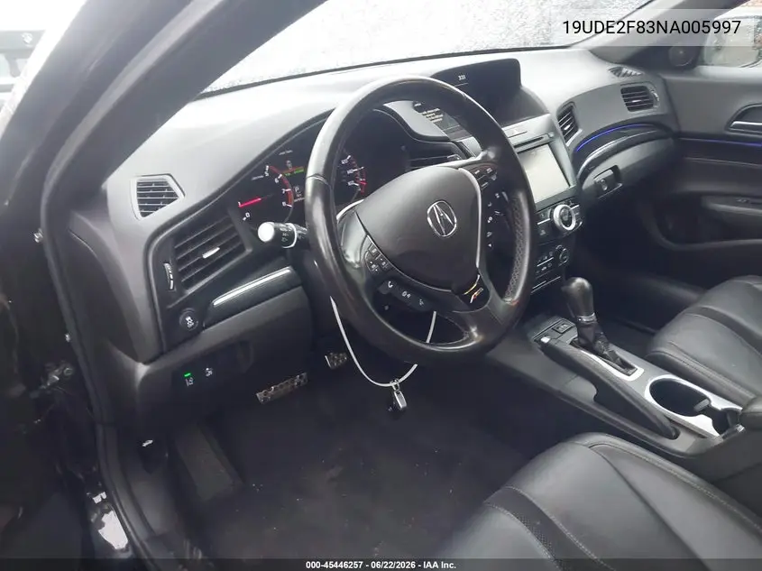 2022 Acura Ilx Premium A-Spec Packages/Technology A-Spec Packages VIN: 19UDE2F83NA005997 Lot: 45446257