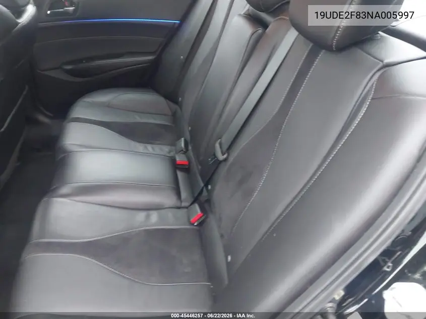 2022 Acura Ilx Premium A-Spec Packages/Technology A-Spec Packages VIN: 19UDE2F83NA005997 Lot: 45446257