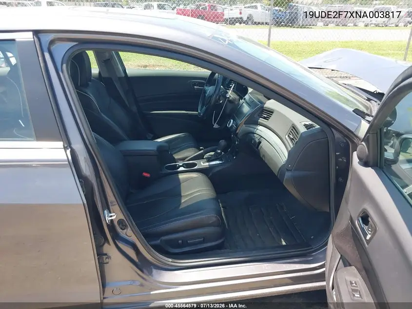 2022 Acura Ilx Premium Package VIN: 19UDE2F7XNA003817 Lot: 45564579