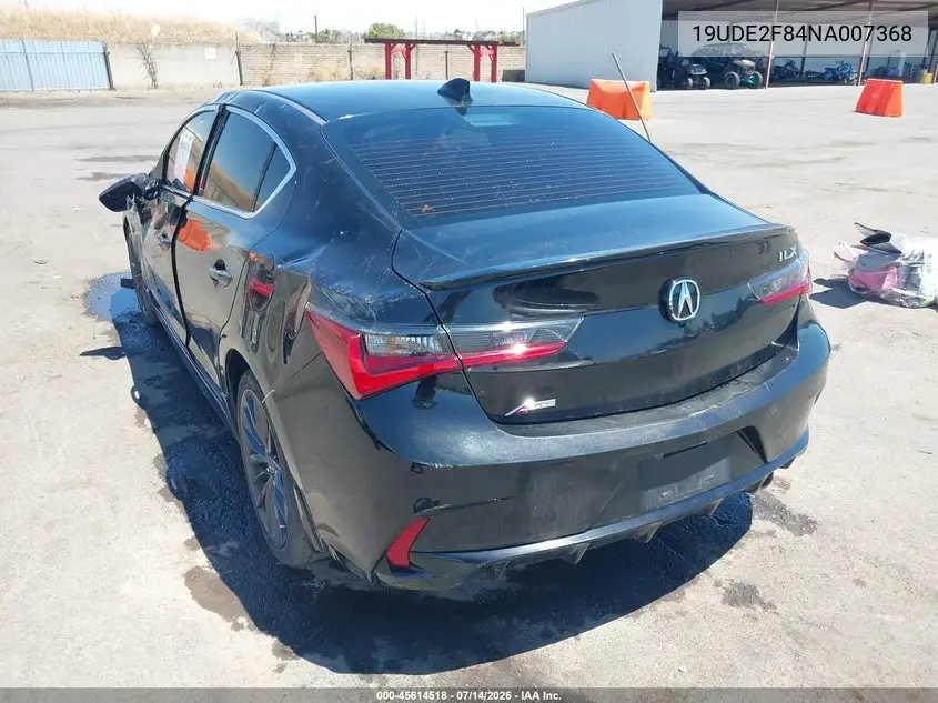 2022 Acura Ilx Premium A-Spec Packages/Technology A-Spec Packages VIN: 19UDE2F84NA007368 Lot: 45614518