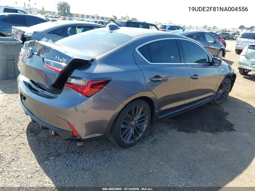 2022 Acura Ilx Premium A-Spec Packages/Technology A-Spec Packages VIN: 19UDE2F81NA004556 Lot: 45633800