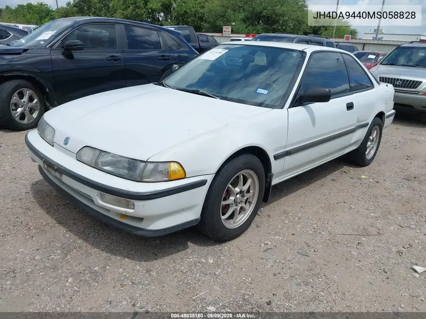 1991 Acura Integra Rs VIN: JH4DA9440MS058828 Lot: 45335180