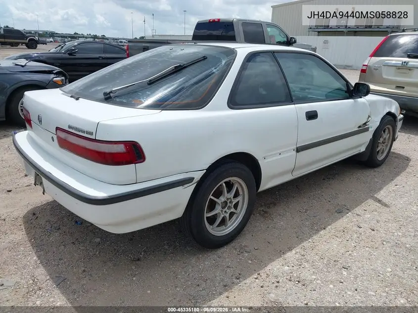 1991 Acura Integra Rs VIN: JH4DA9440MS058828 Lot: 45335180