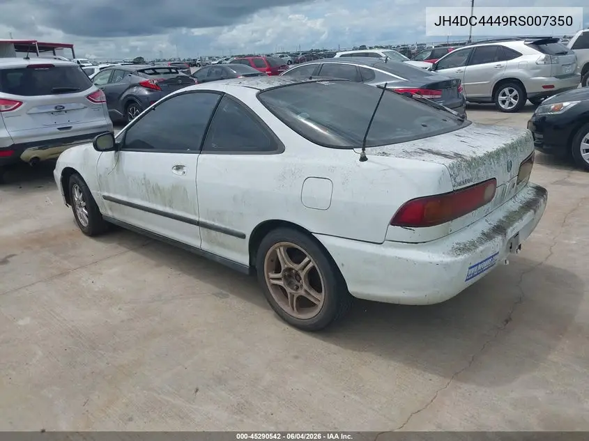 1994 Acura Integra Rs VIN: JH4DC4449RS007350 Lot: 45290542