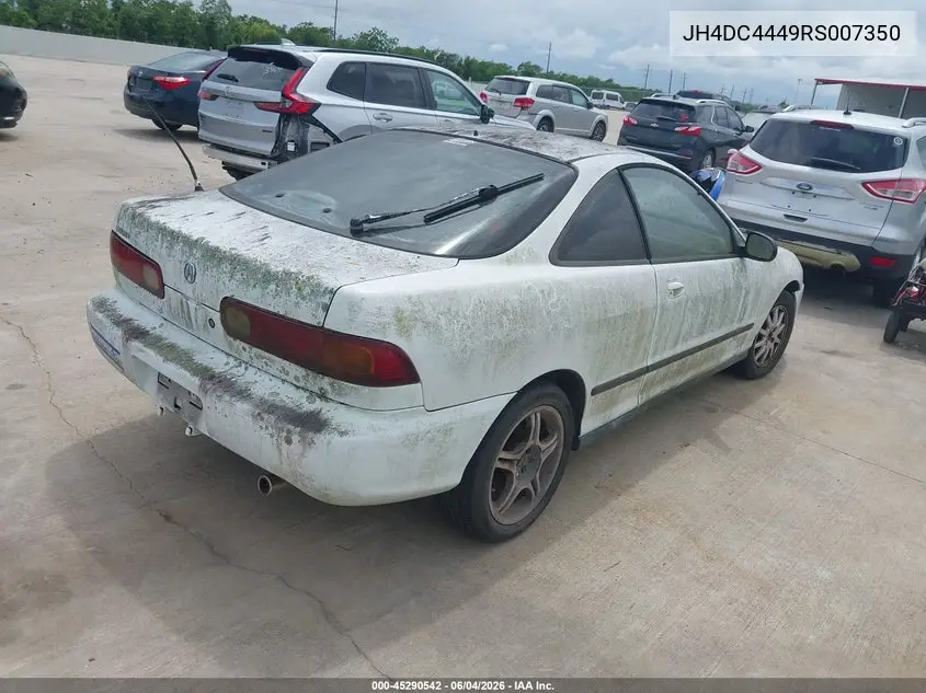 1994 Acura Integra Rs VIN: JH4DC4449RS007350 Lot: 45290542