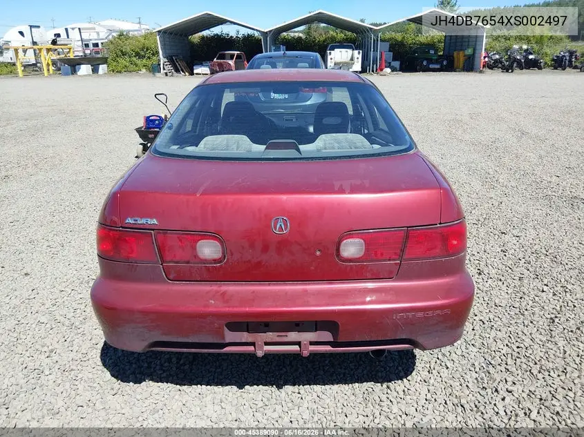 1999 Acura Integra Ls VIN: JH4DB7654XS002497 Lot: 45389090