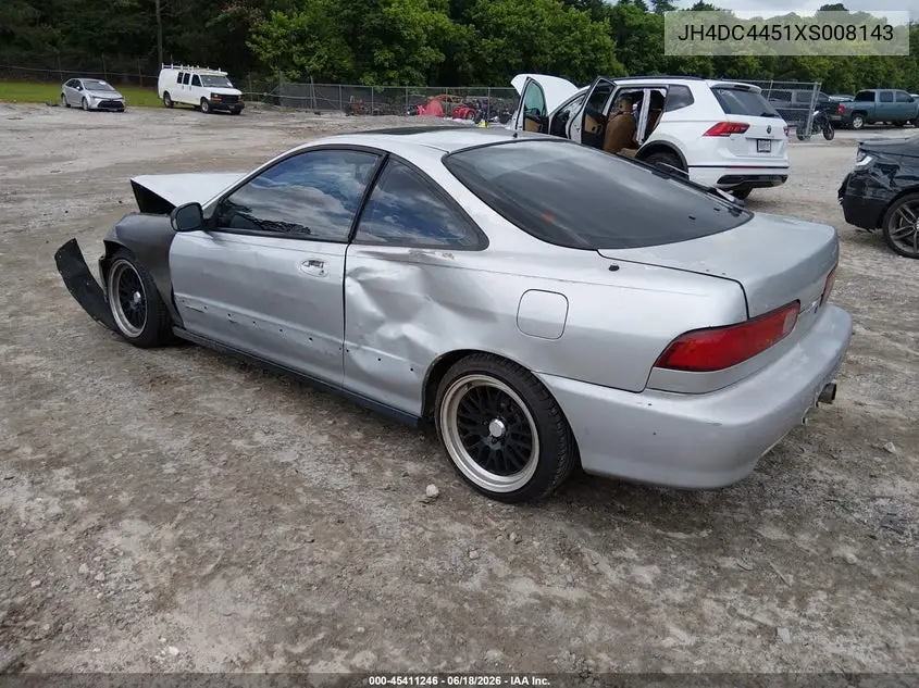 1999 Acura Integra Ls VIN: JH4DC4451XS008143 Lot: 45411246