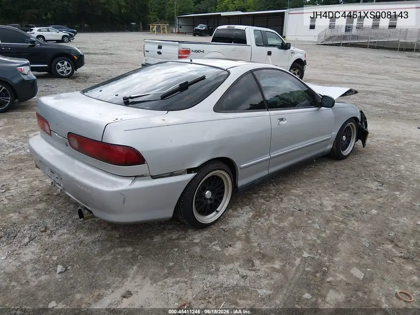 1999 Acura Integra Ls VIN: JH4DC4451XS008143 Lot: 45411246
