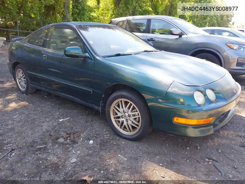 2000 Acura Integra Gs VIN: JH4DC4463YS008977 Lot: 45276031
