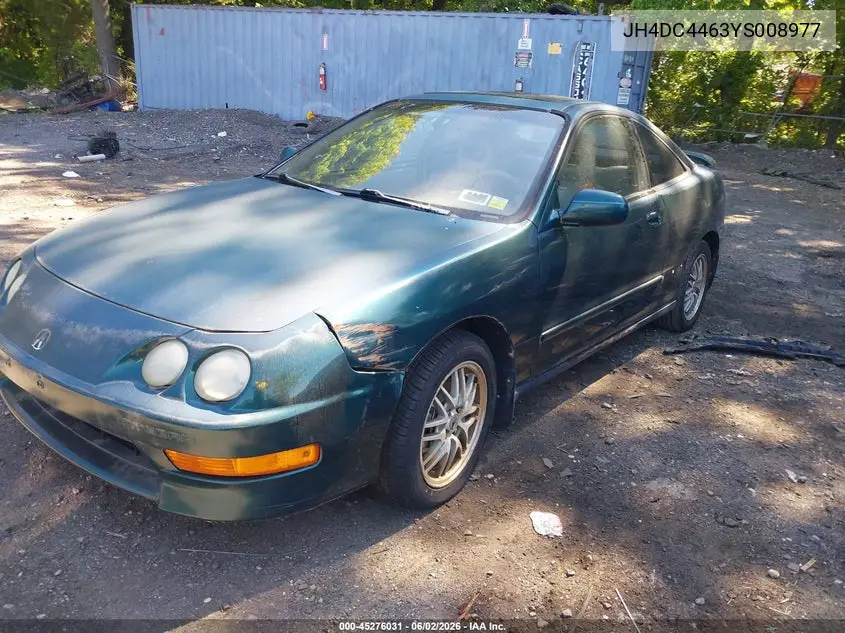 2000 Acura Integra Gs VIN: JH4DC4463YS008977 Lot: 45276031