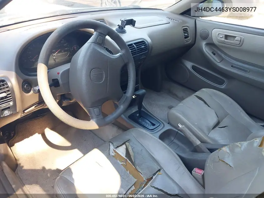 2000 Acura Integra Gs VIN: JH4DC4463YS008977 Lot: 45276031