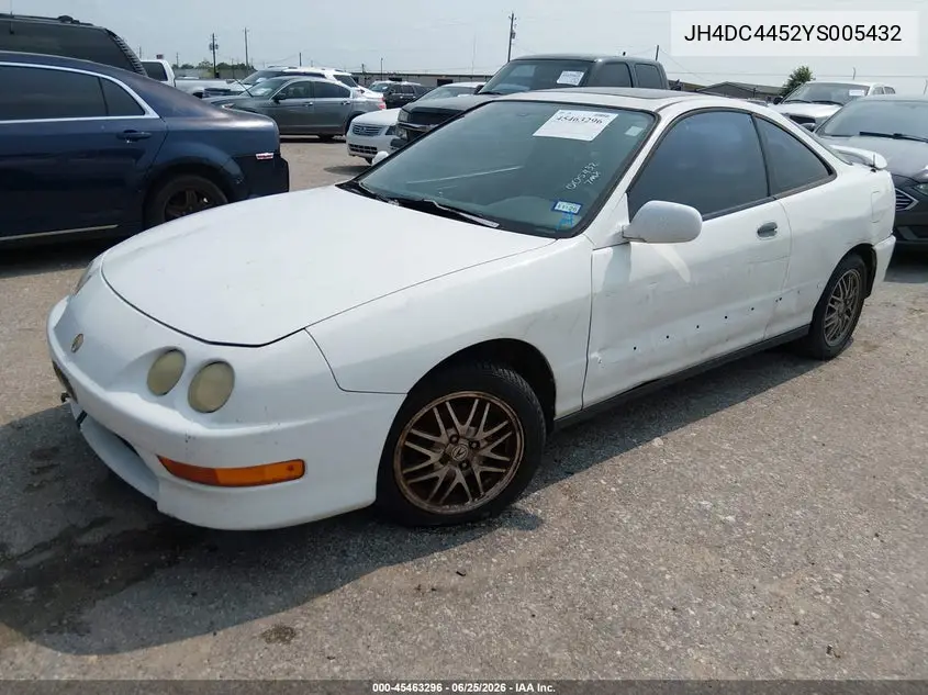 2000 Acura Integra Ls VIN: JH4DC4452YS005432 Lot: 45463296