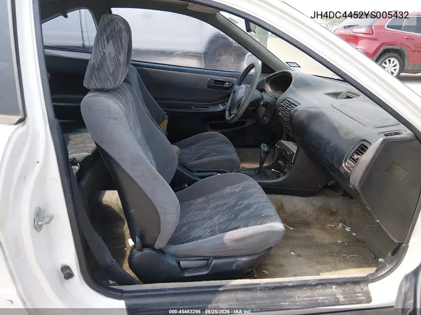 2000 Acura Integra Ls VIN: JH4DC4452YS005432 Lot: 45463296