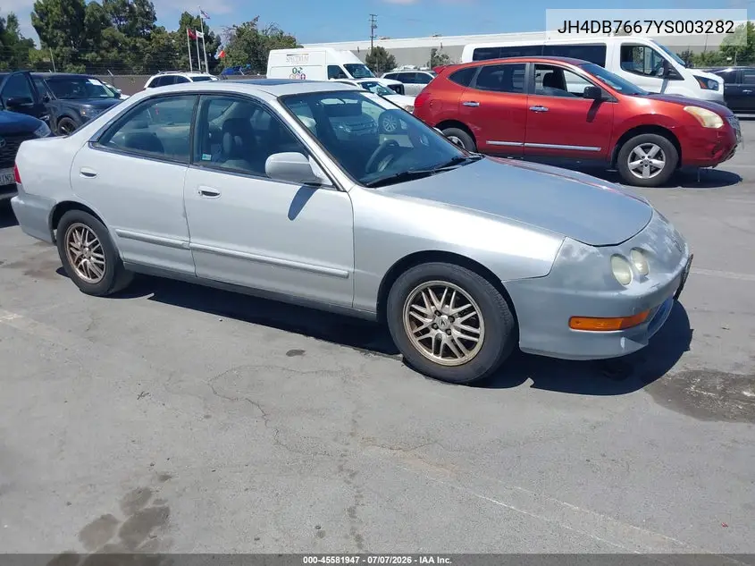 2000 Acura Integra Gs VIN: JH4DB7667YS003282 Lot: 45581947