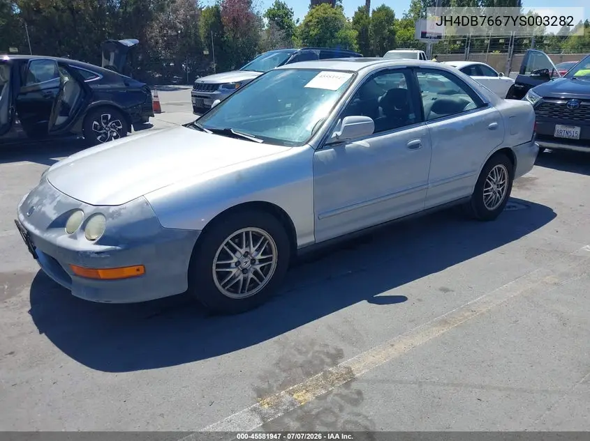 2000 Acura Integra Gs VIN: JH4DB7667YS003282 Lot: 45581947