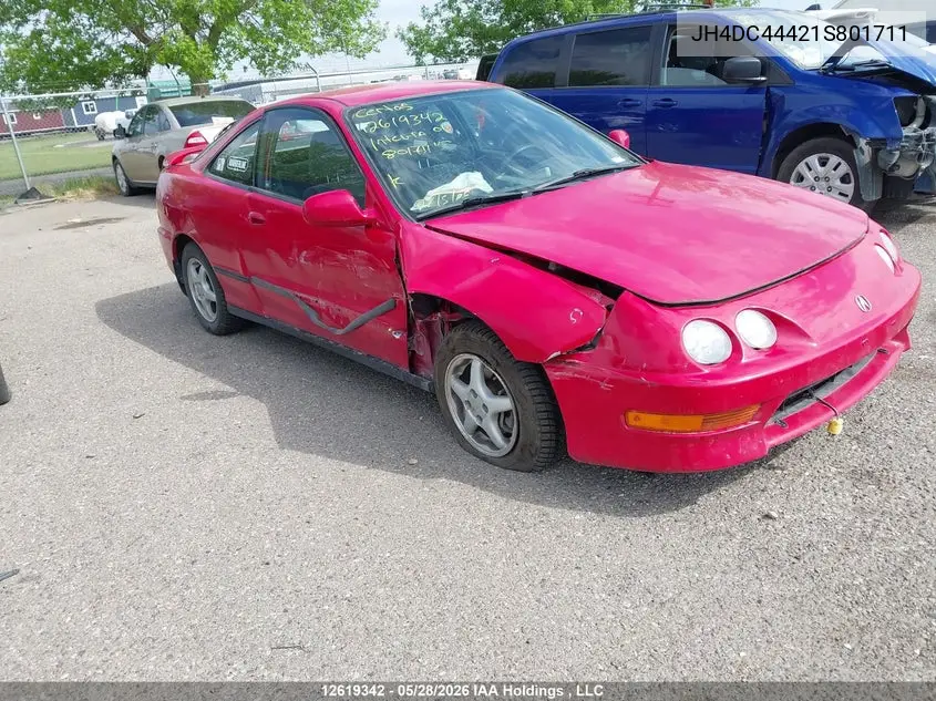 2001 Acura Integra Se VIN: JH4DC44421S801711 Lot: 12619342