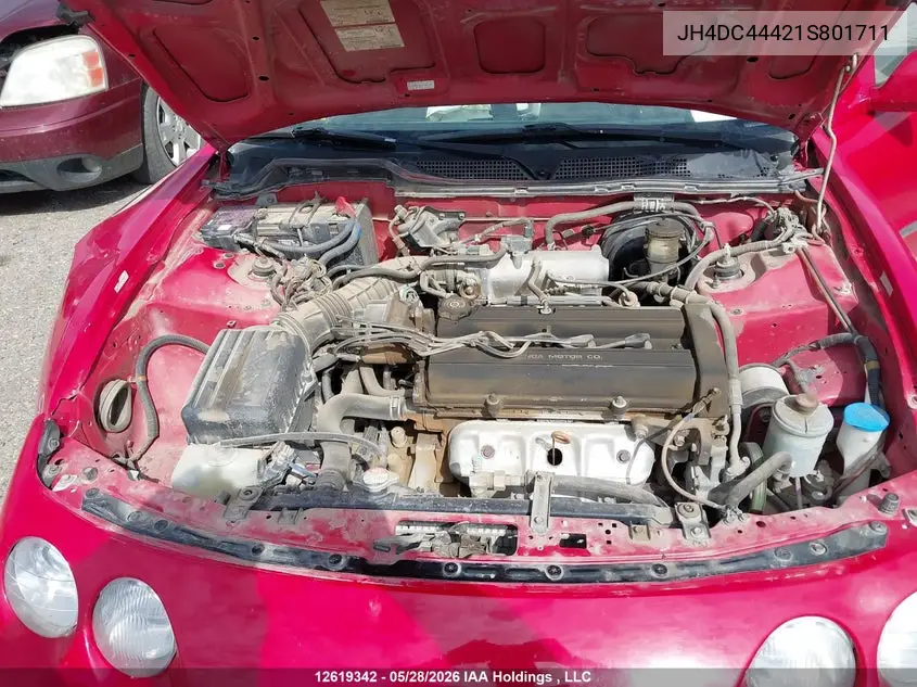 2001 Acura Integra Se VIN: JH4DC44421S801711 Lot: 12619342