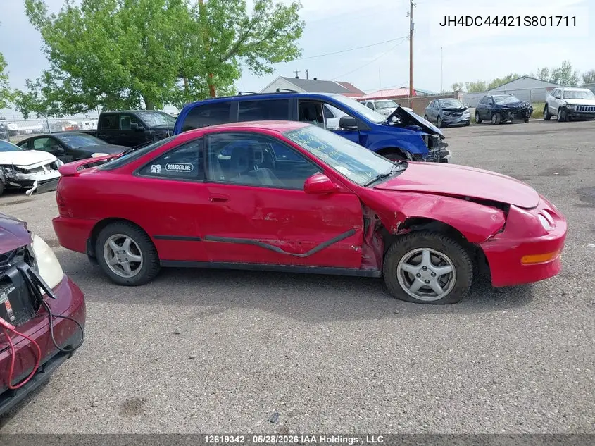 2001 Acura Integra Se VIN: JH4DC44421S801711 Lot: 12619342
