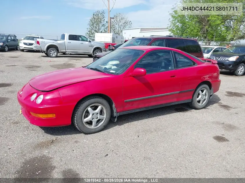 2001 Acura Integra Se VIN: JH4DC44421S801711 Lot: 12619342