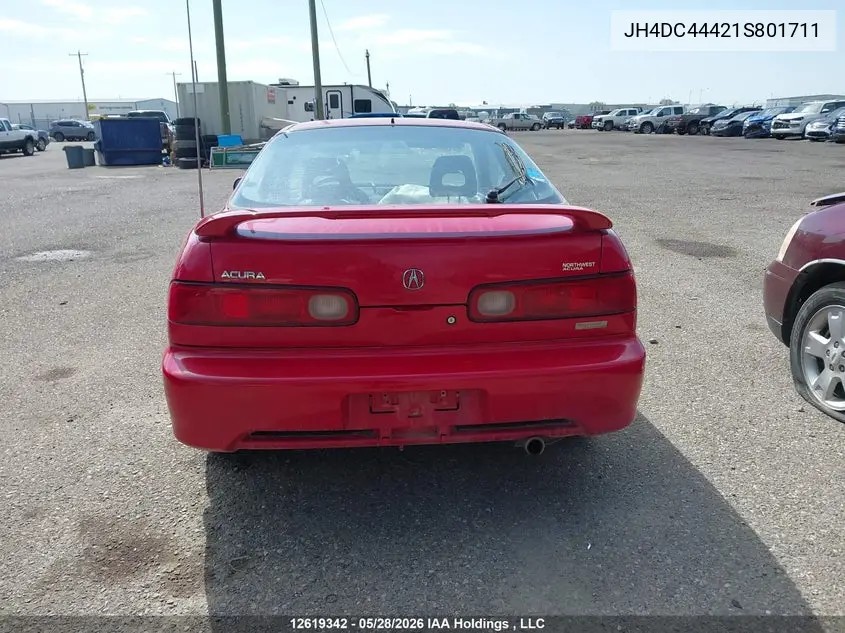 2001 Acura Integra Se VIN: JH4DC44421S801711 Lot: 12619342