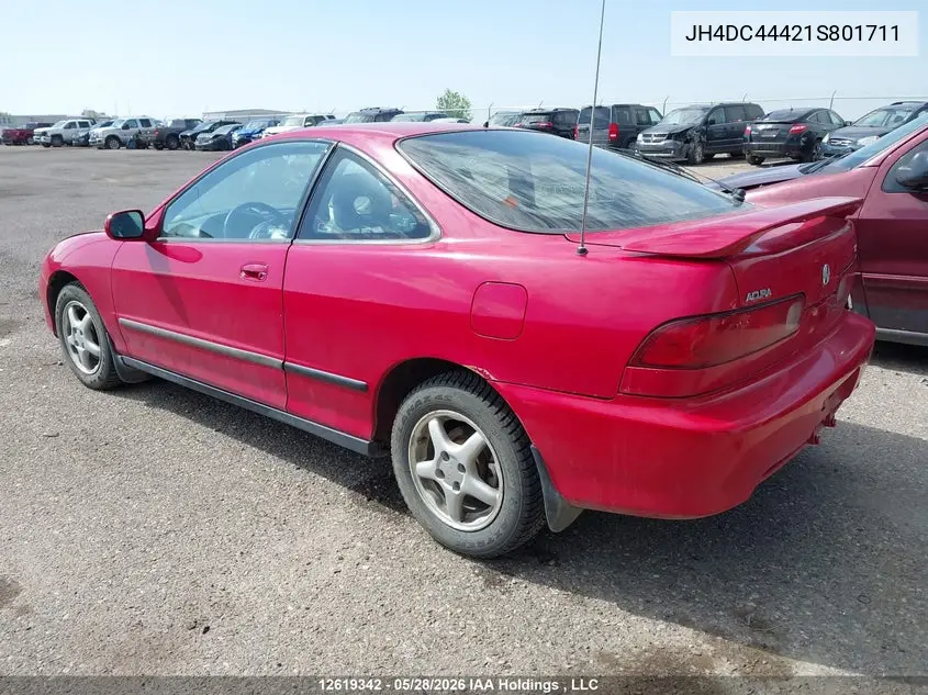 2001 Acura Integra Se VIN: JH4DC44421S801711 Lot: 12619342