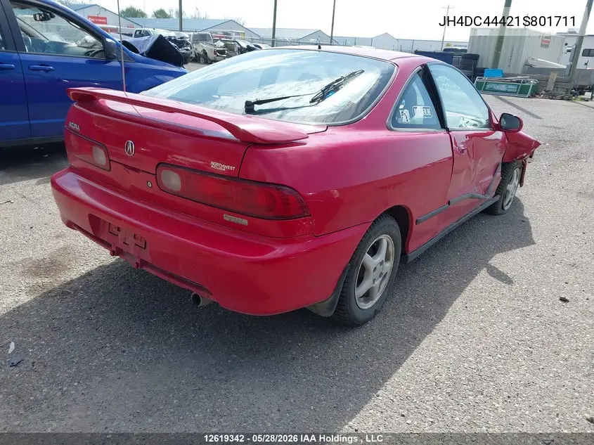 2001 Acura Integra Se VIN: JH4DC44421S801711 Lot: 12619342