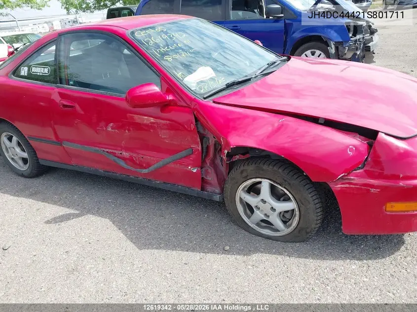 2001 Acura Integra Se VIN: JH4DC44421S801711 Lot: 12619342