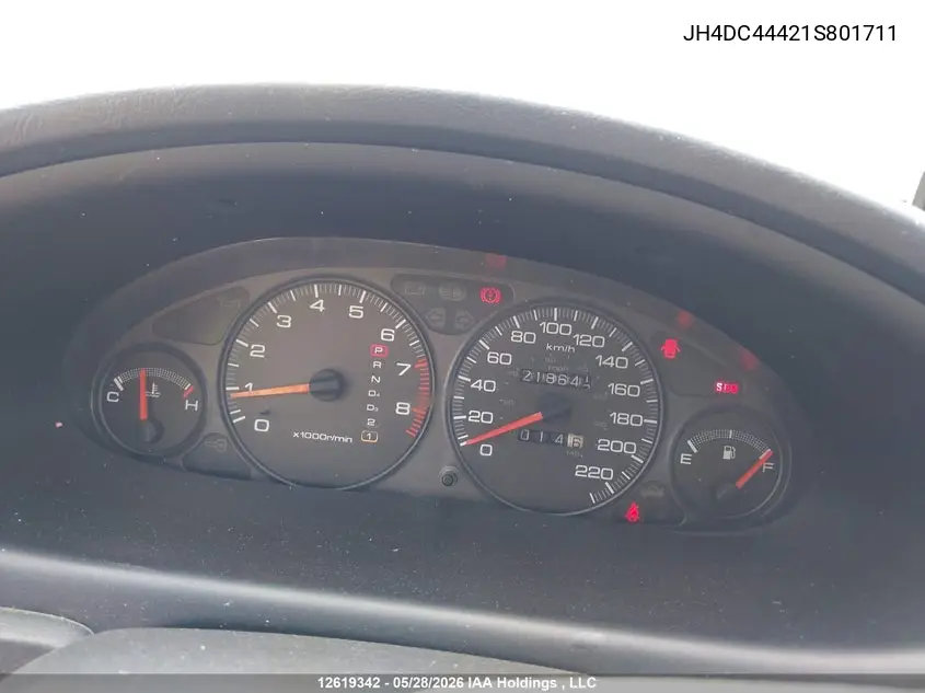2001 Acura Integra Se VIN: JH4DC44421S801711 Lot: 12619342