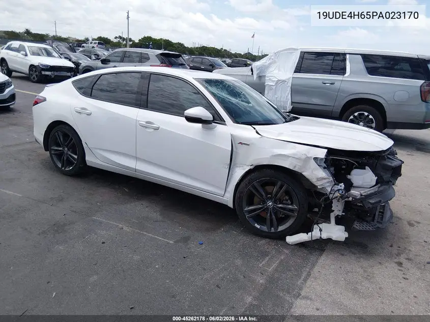 2023 Acura Integra A-Spec Technology VIN: 19UDE4H65PA023170 Lot: 45262178