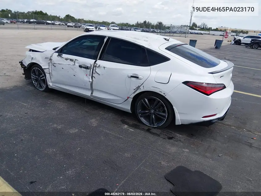 2023 Acura Integra A-Spec Technology VIN: 19UDE4H65PA023170 Lot: 45262178