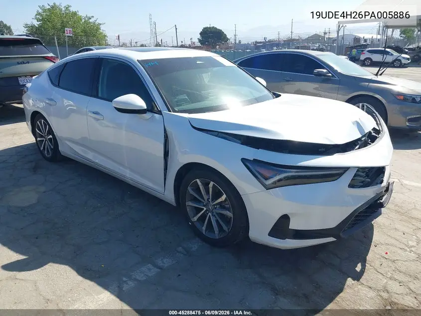 2023 Acura Integra VIN: 19UDE4H26PA005886 Lot: 45288475