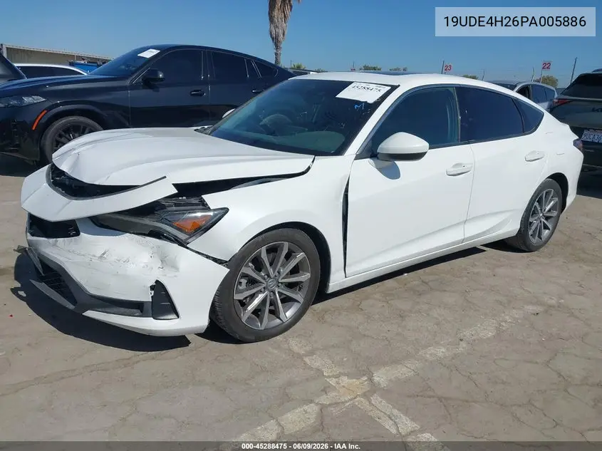 2023 Acura Integra VIN: 19UDE4H26PA005886 Lot: 45288475