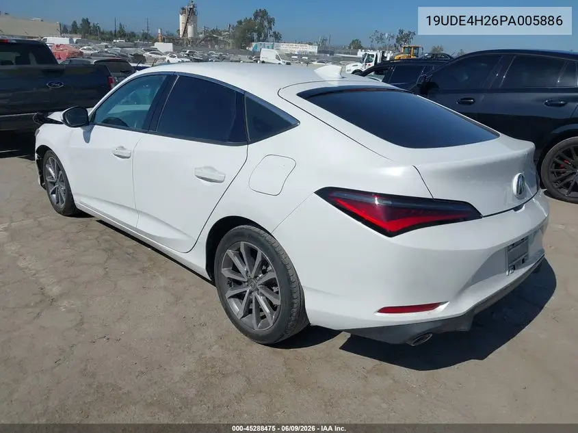 2023 Acura Integra VIN: 19UDE4H26PA005886 Lot: 45288475